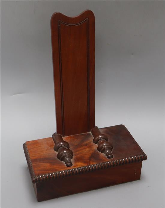A mahogany dish stand height 38cm